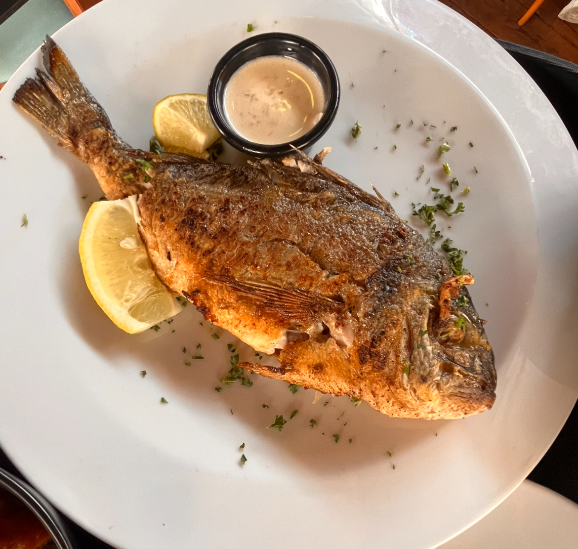 Daurade fraîche entière grillée